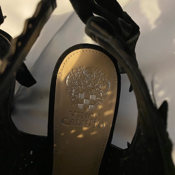 Vince Camuto Ensley black suede heels, size 9 wide - Picture 8 of 10